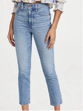 Madewell NWOT Medium Wash High-Rise Straight Leg Perfect Vintage Women's Jeans